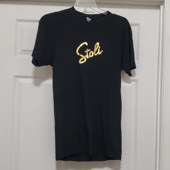 Stoli Who will be your accomplice black tee M - Picture 1 of 6